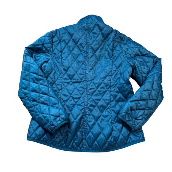 Land's End quilted Jacket/Coat, SP, SMALL PETITE, Teal/Blue Green - Picture 2 of 8